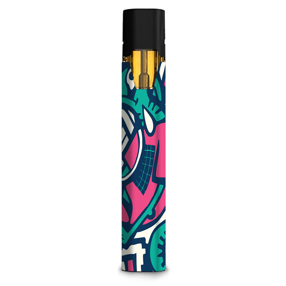Skin Decal Compatible w/ STIIIZY TM Premium Vaporizer / Green Gecko Abstract Pop Art itsaskin.com Skin Decal Compatible w/ STIIIZY TM Premium Vaporizer / Green Gecko Abstract Pop Art itsaskin.com