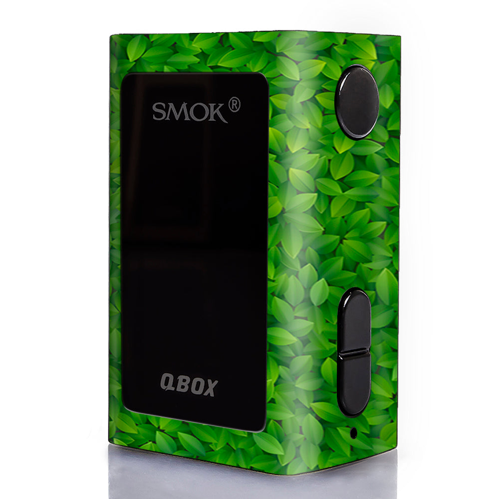  Green Leaves Smok Qbox 50w tc Skin
