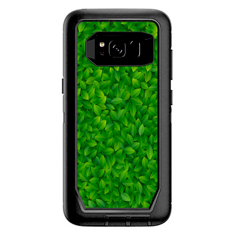  Green Leaves Otterbox Defender Samsung Galaxy S8 Skin
