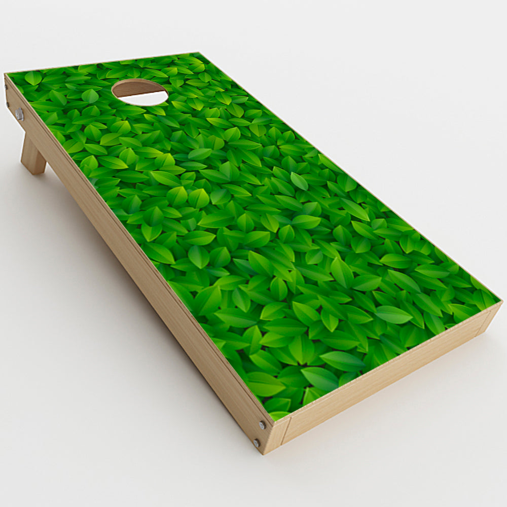  Green Leaves  Cornhole Game Board (2 pcs.) Skin