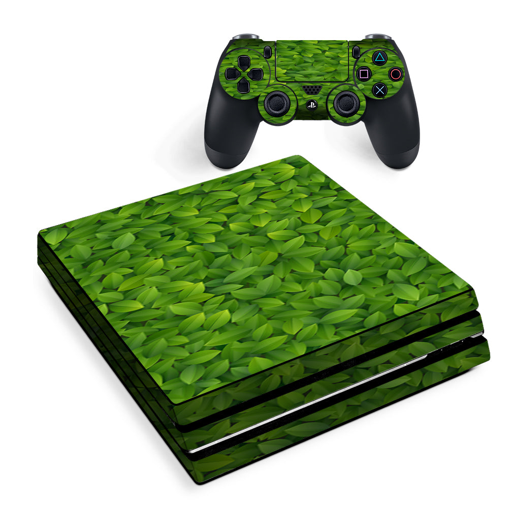 Green Leaves Sony PS4 Pro Skin
