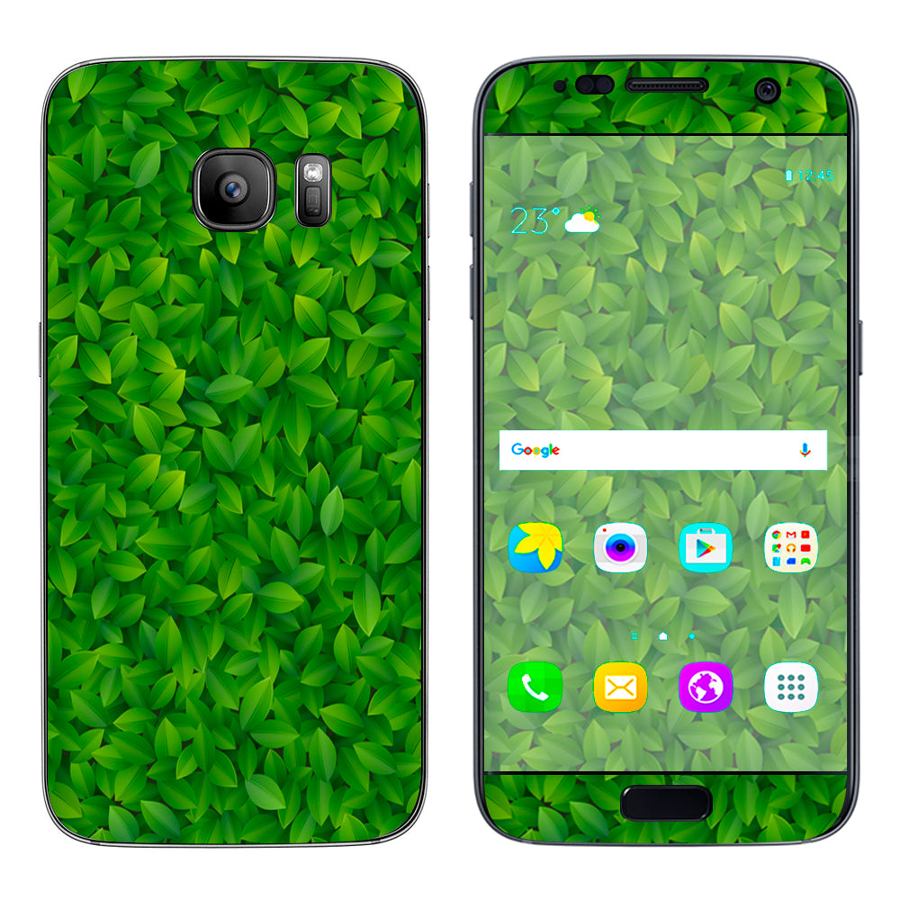 Green Leaves Samsung Galaxy S7 Skin