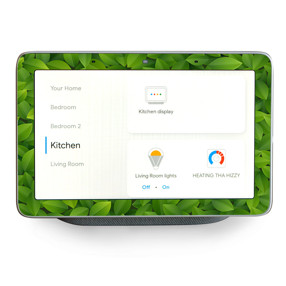 Green Leaves Google Home Hub Skin