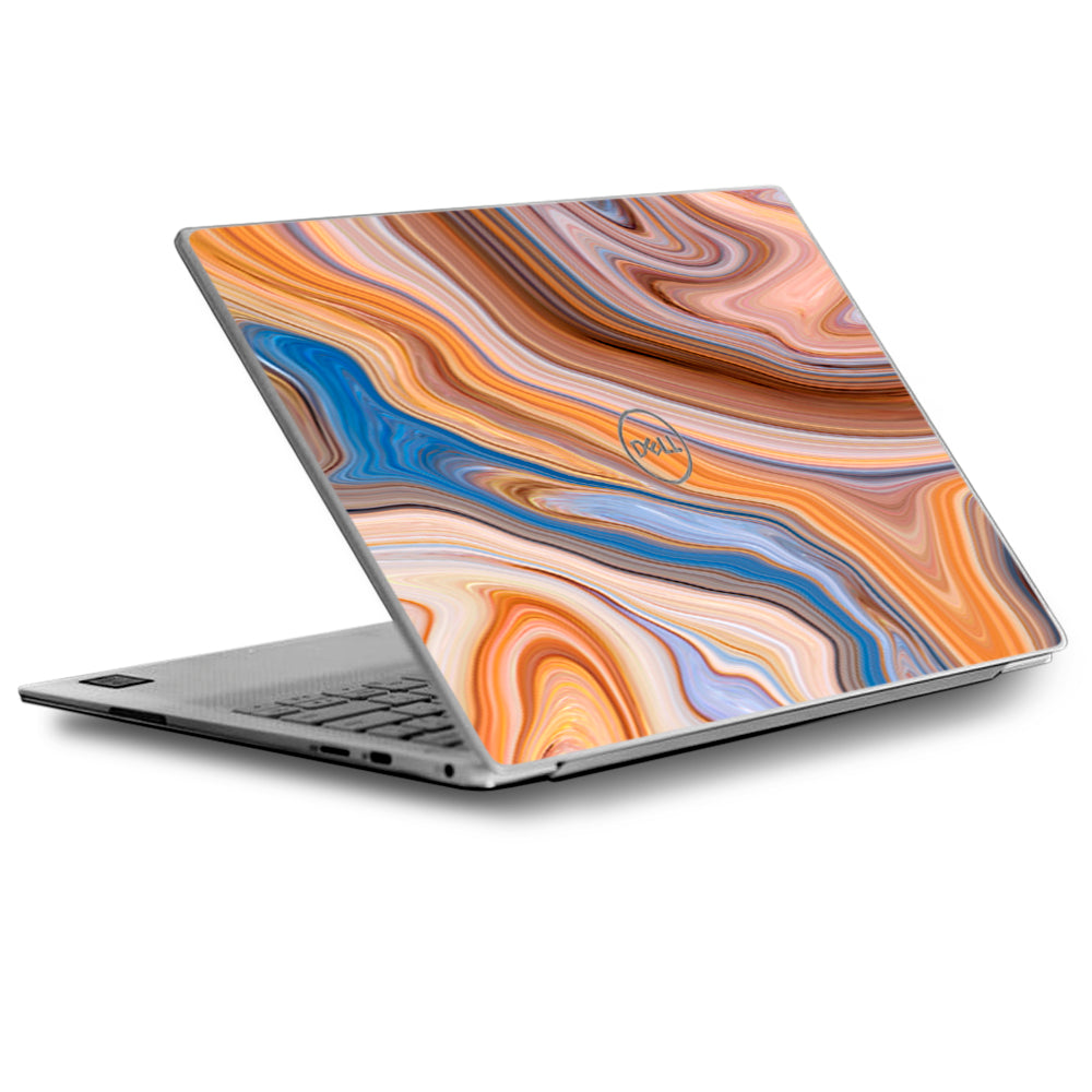  Brown Blue Marble Glass Dell XPS 13 9370 9360 9350 Skin