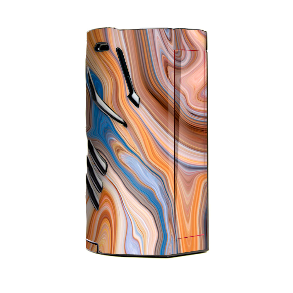  Brown Blue Marble Glass T-Priv 3 Smok Skin