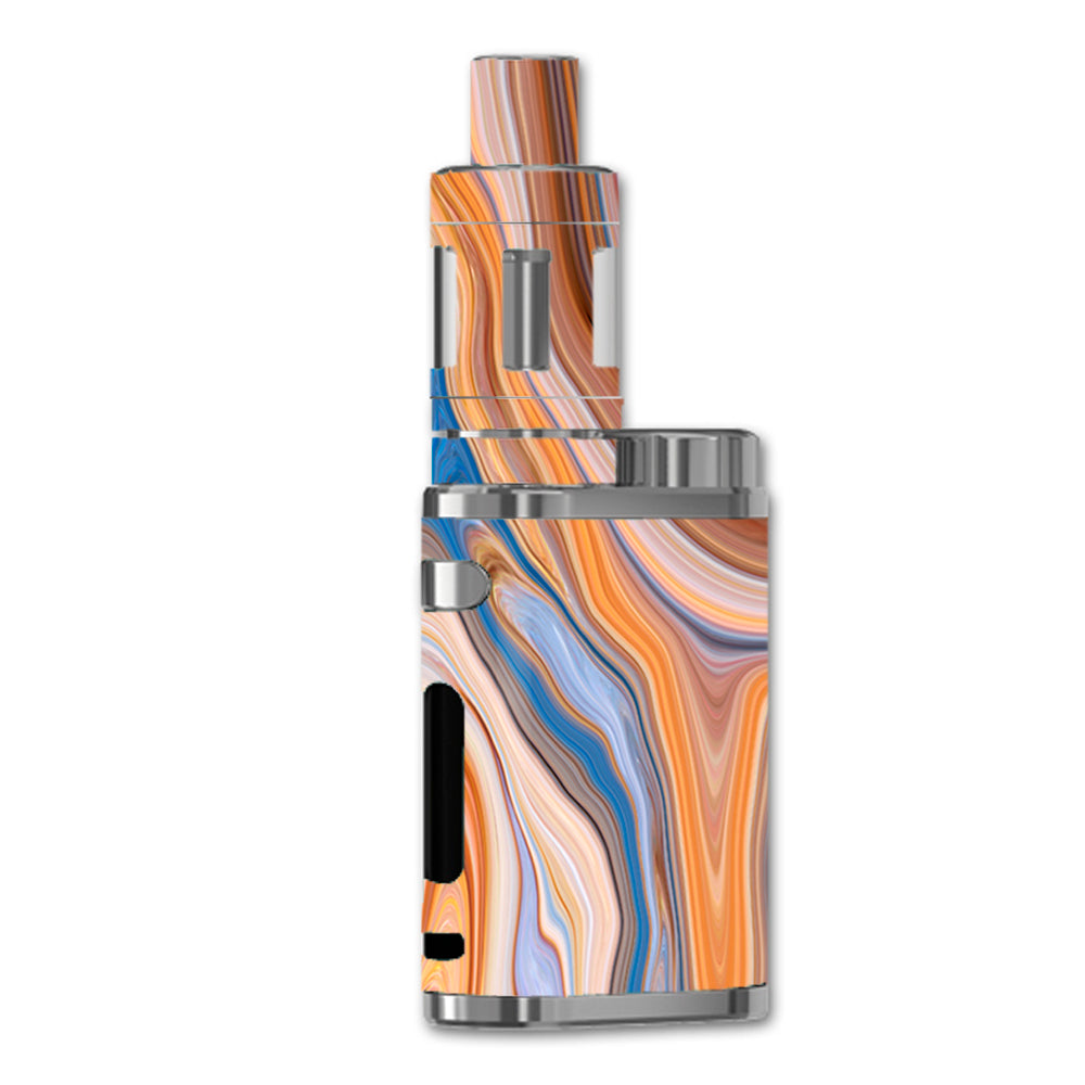 Brown Blue Marble Glass eLeaf iStick Pico 75w Skin
