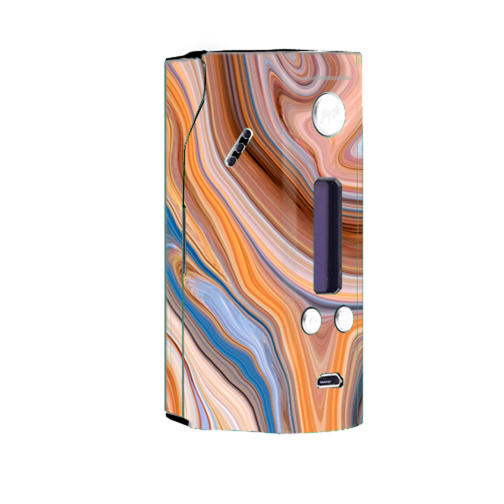  Brown Blue Marble Glass Wismec Reuleaux RX200 Skin