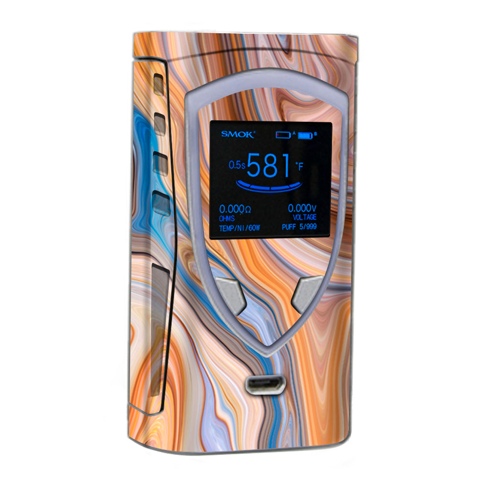  Brown Blue Marble Glass Smok Pro Color Skin