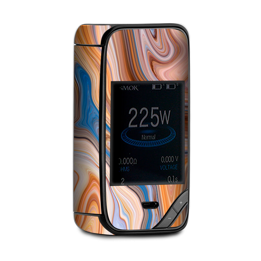  Brown Blue Marble Glass X-Priv Smok Skin