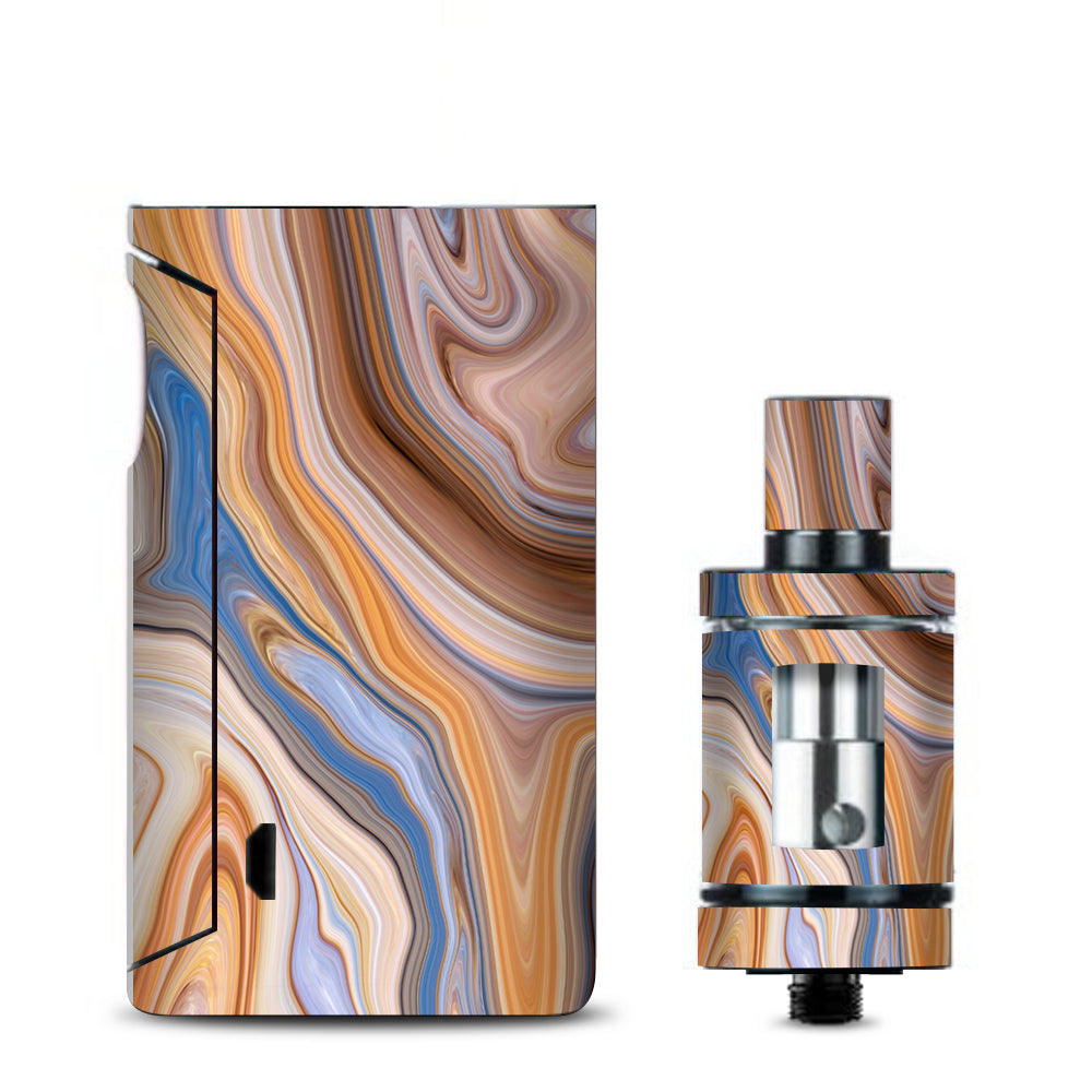 Brown Blue Marble Glass Vaporesso Drizzle Fit Skin
