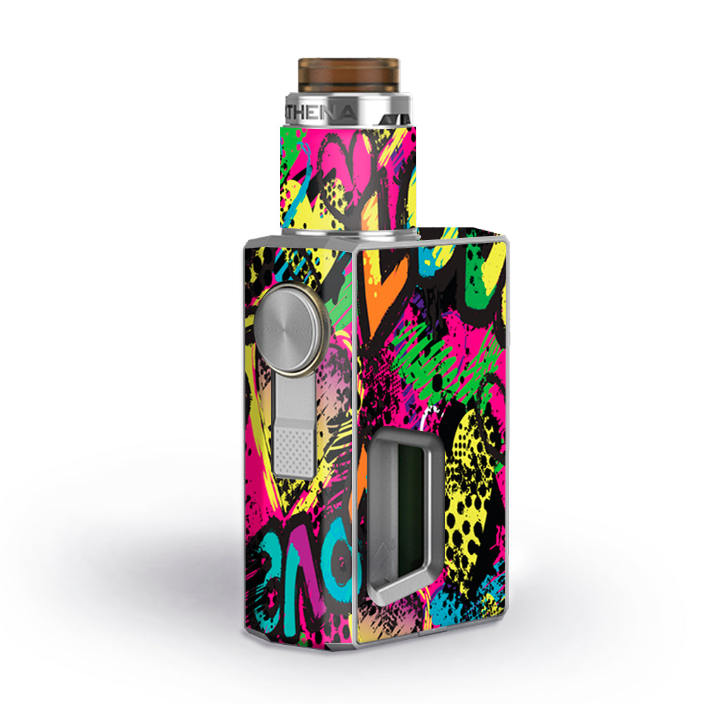  80'S Love Pop Art Neon Geekvape Athena Squonk Skin