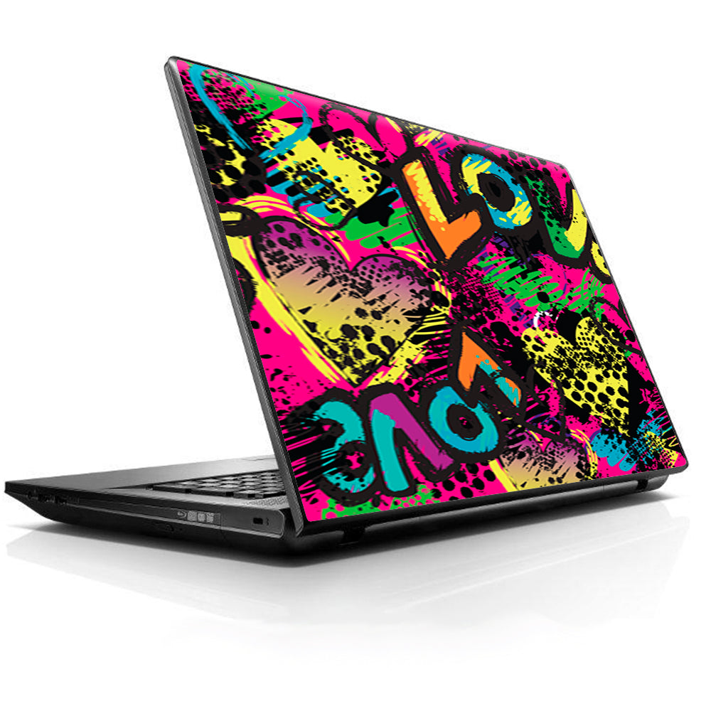  80'S Love Pop Art Neon HP Dell Compaq Mac Asus Acer 13 to 16 inch Skin