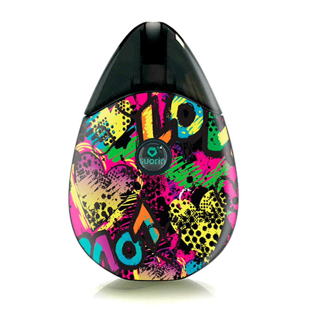  80'S Love Pop Art Neon Suorin Drop Skin