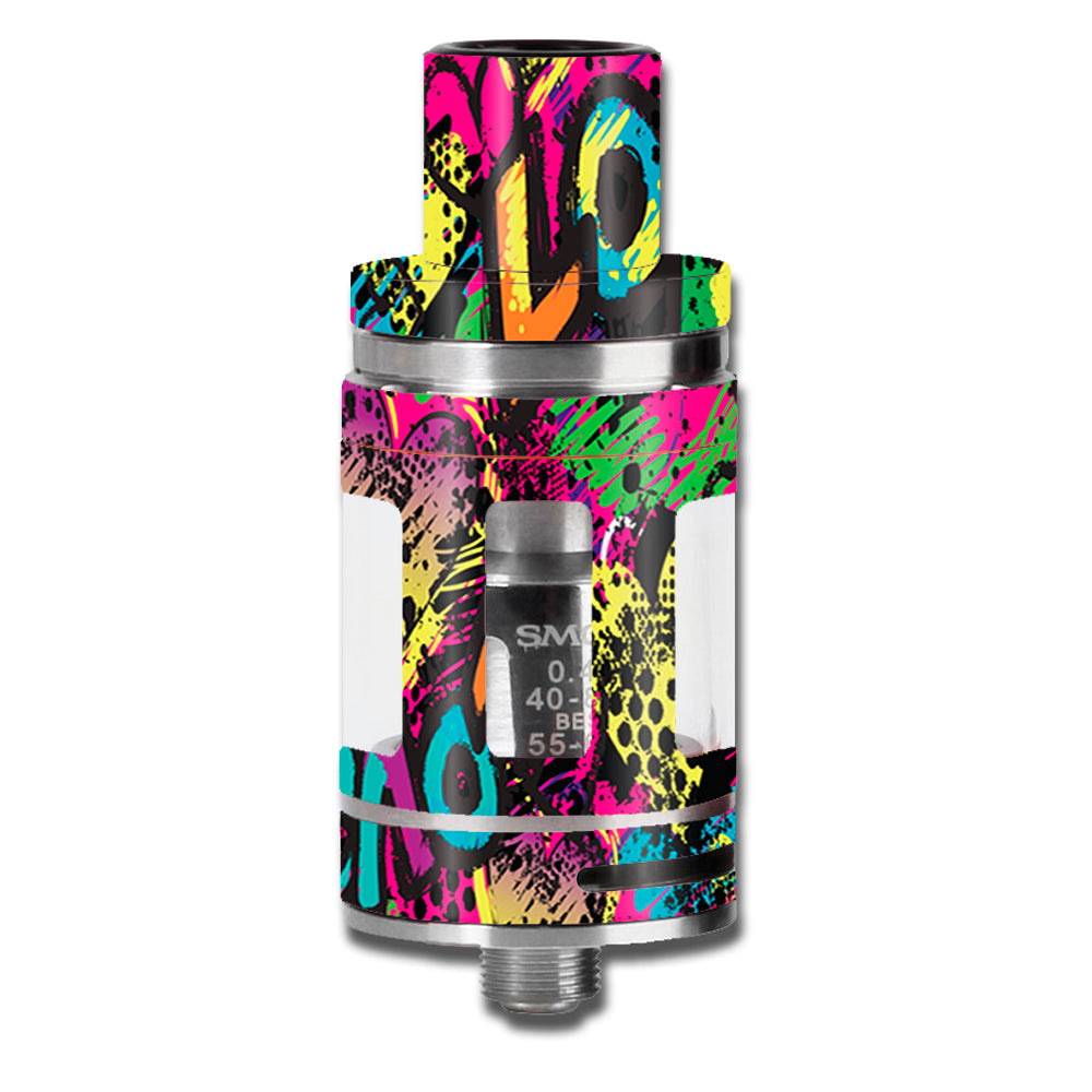  80'S Love Pop Art Neon Smok TFV8 Micro Baby Beast  Skin