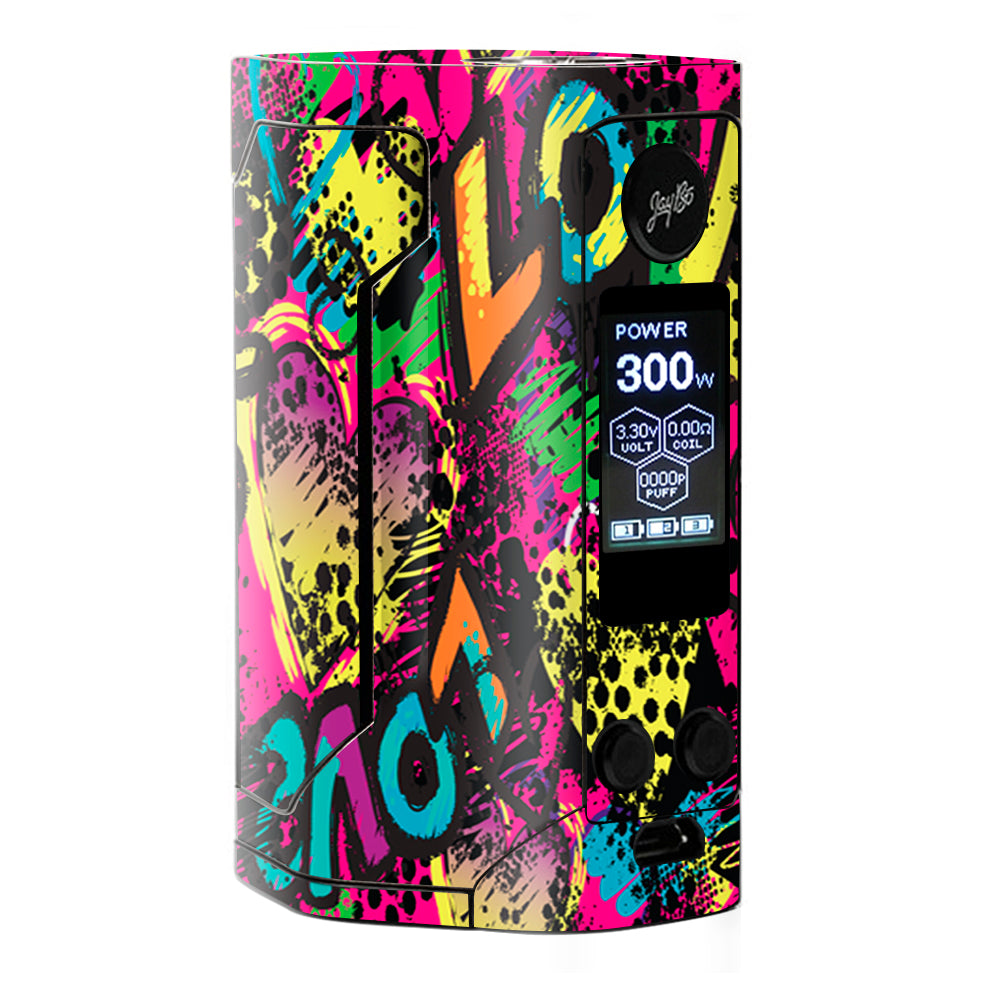  80'S Love Pop Art Neon Wismec Gen 3 300w Skin