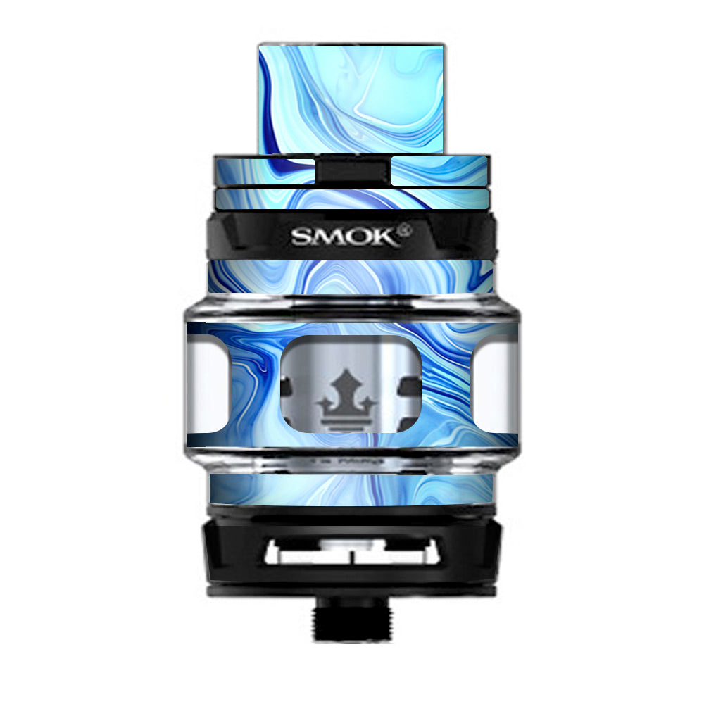  Blue Marble Rocks Glass Prince TFV12 Tank Smok Skin