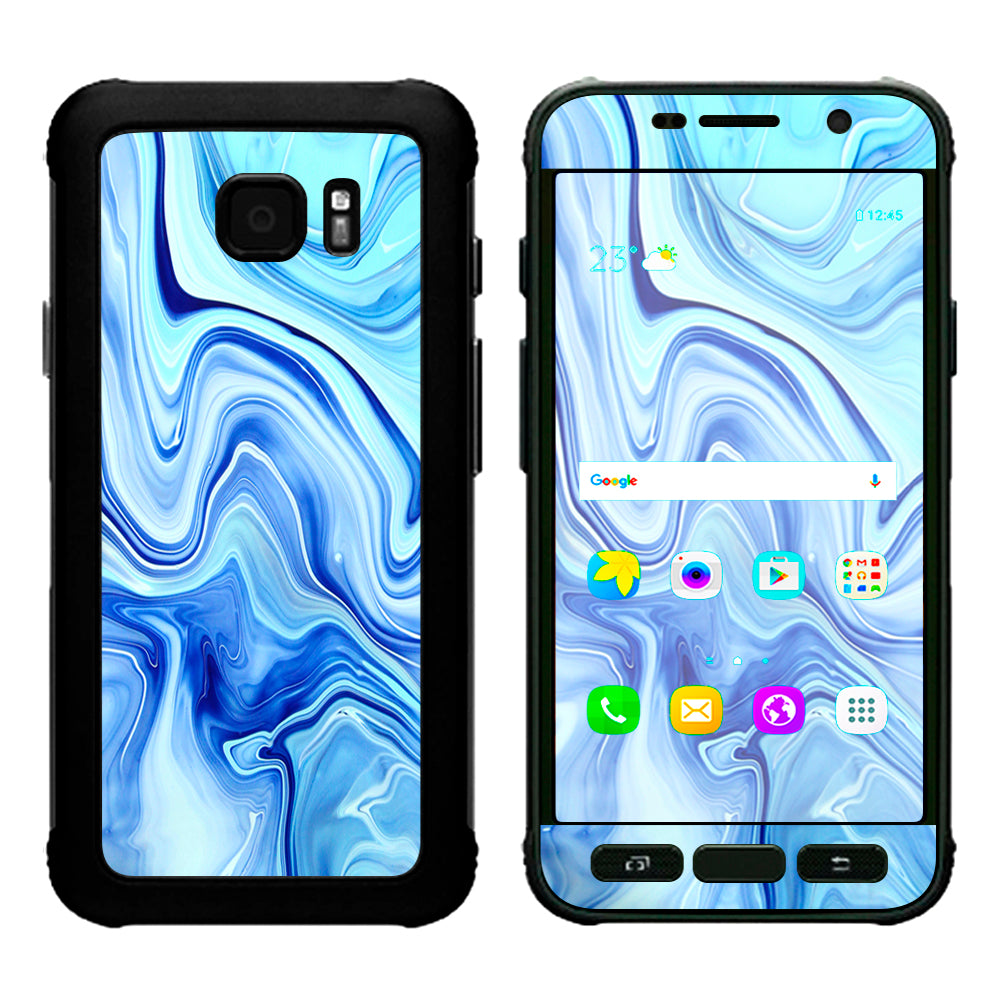  Blue Marble Rocks Glass Samsung Galaxy S7 Active Skin