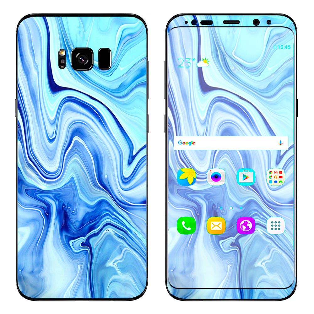  Blue Marble Rocks Glass Samsung Galaxy S8 Plus Skin