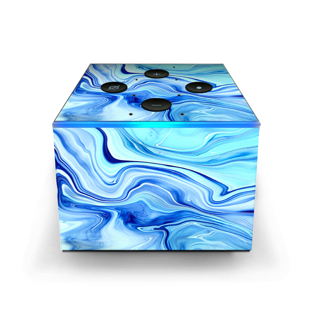  Blue Marble Rocks Glass Amazon Fire TV Cube Skin