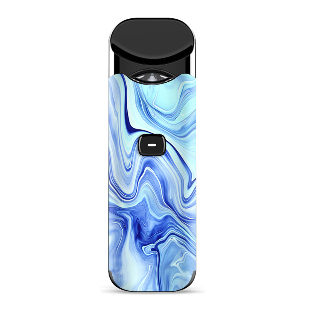 Skin Decals for Smok Nord Pod Vape / Blue Marble Rocks Glass itsaskin.com Skin Decals for Smok Nord Pod Vape / Blue Marble Rocks Glass itsaskin.com