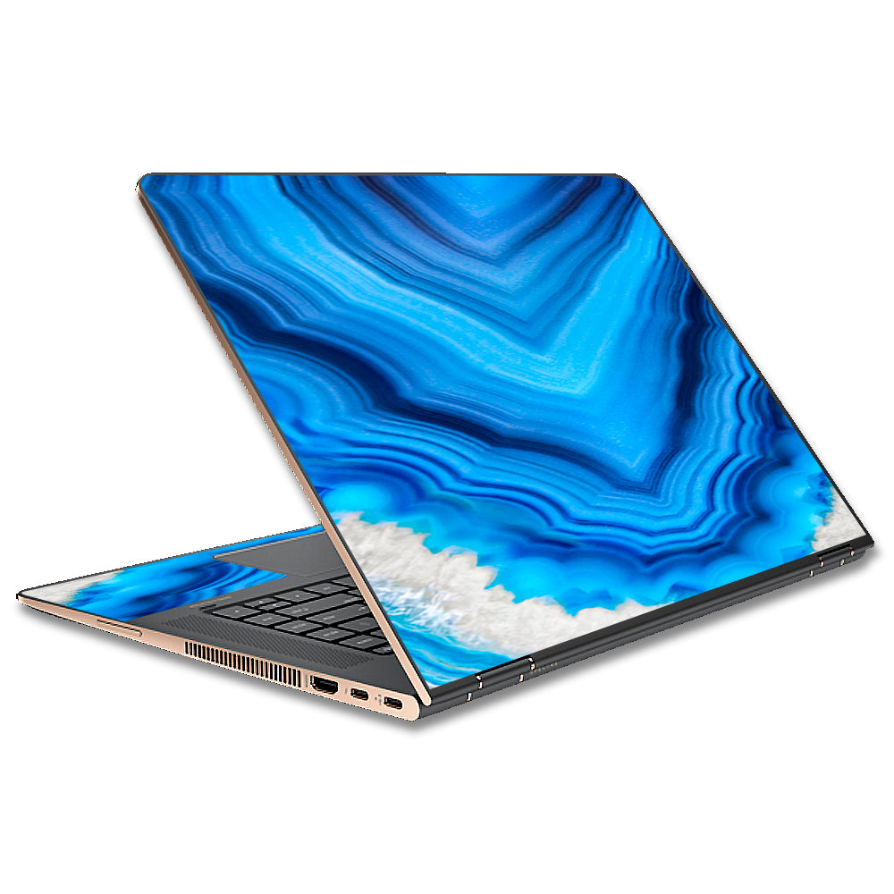  Crystal Blue Ice Marble  HP Spectre x360 13t Skin