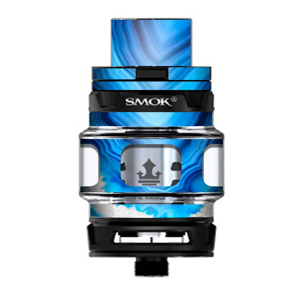  Crystal Blue Ice Marble  Prince TFV12 Tank Smok Skin