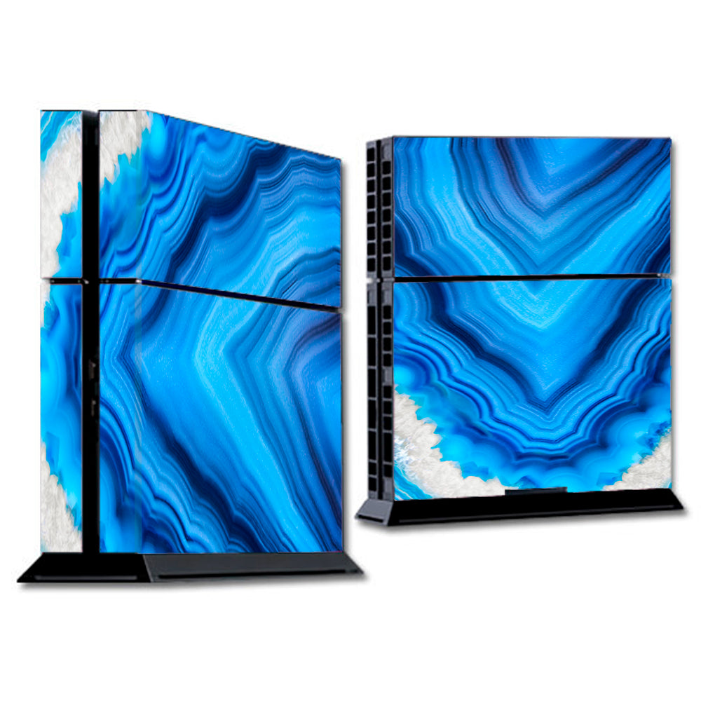  Crystal Blue Ice Marble  Sony Playstation PS4 Skin