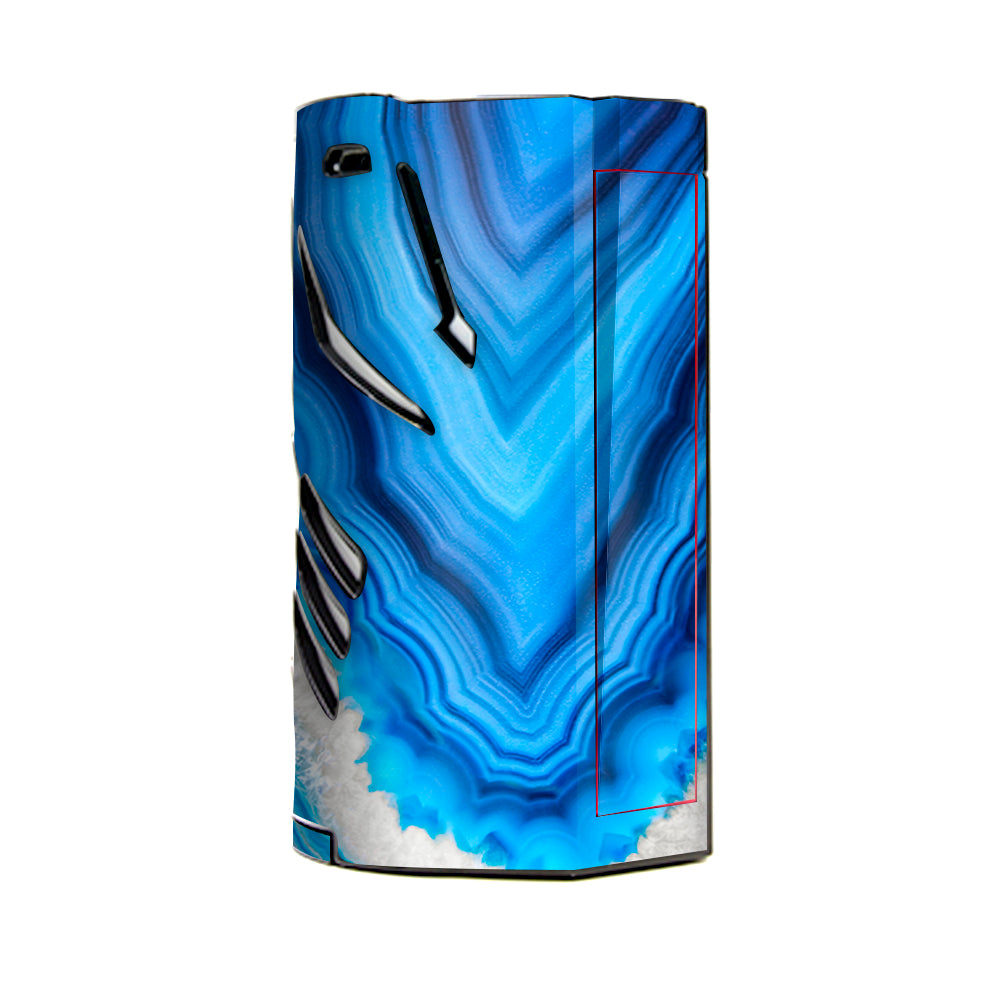  Crystal Blue Ice Marble  T-Priv 3 Smok Skin