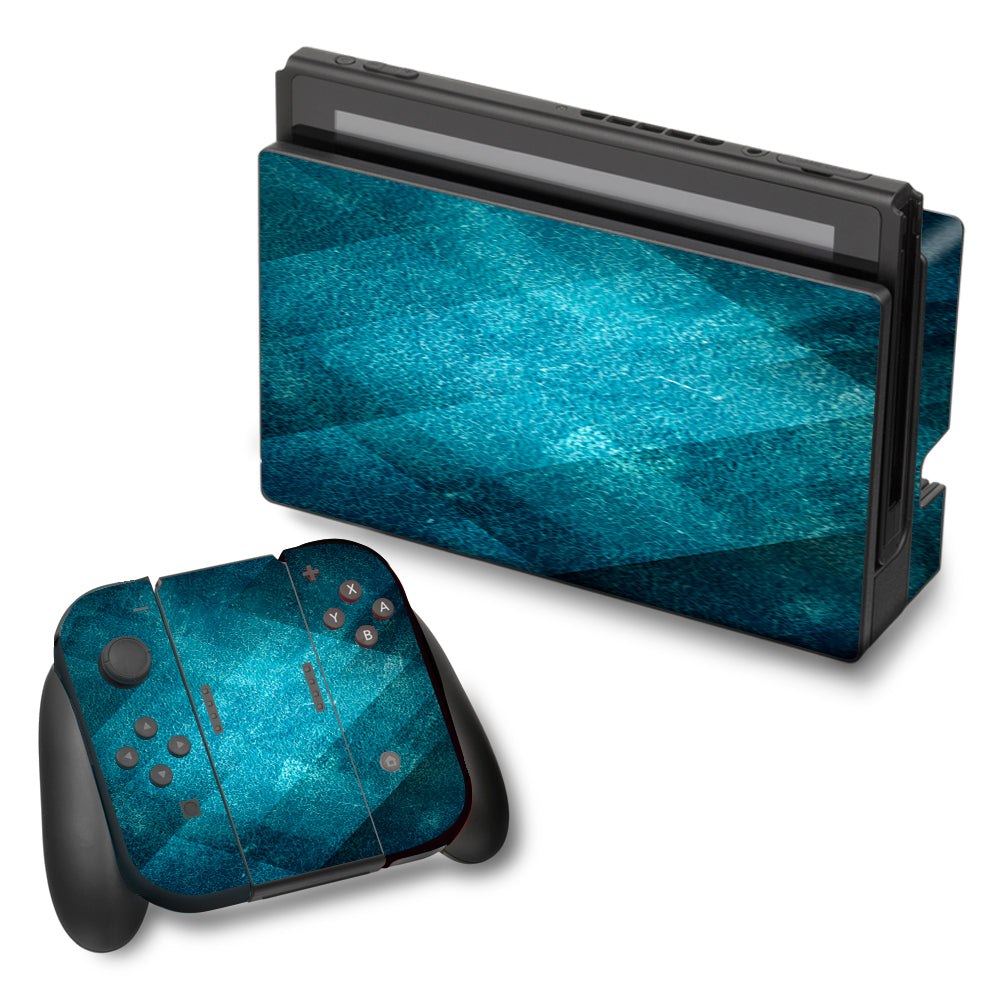  Blue Grunge Nintendo Switch Skin