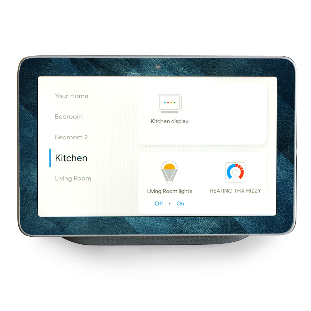 Blue Grunge Google Home Hub Skin