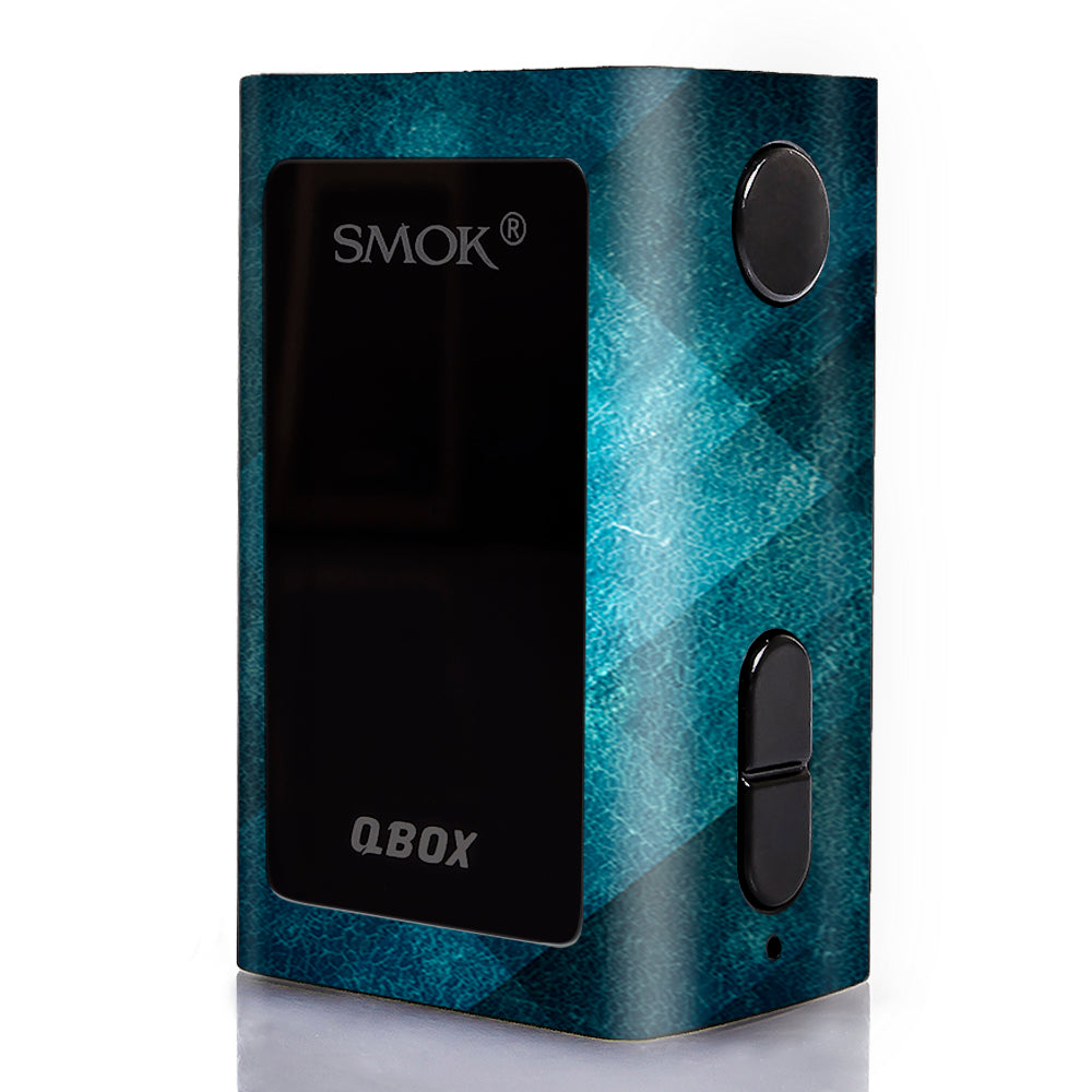 Blue Grunge Smok Qbox 50w tc Skin