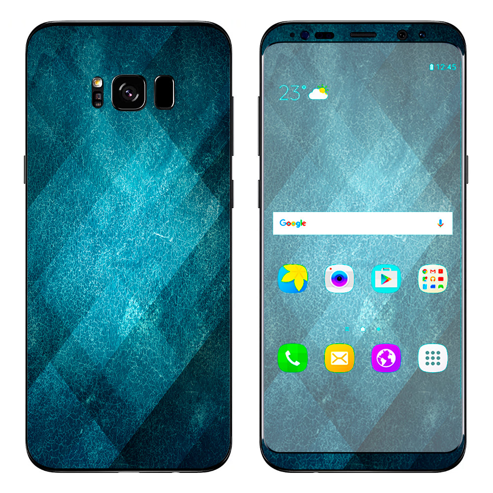  Blue Grunge Samsung Galaxy S8 Skin