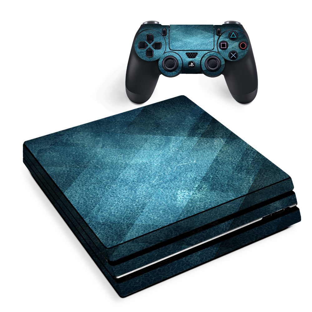 Blue Grunge Sony PS4 Pro Skin