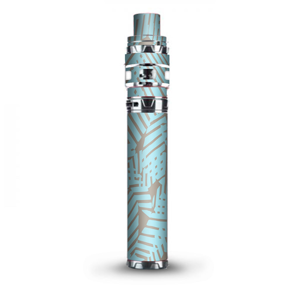  Blue Beige Pattern Stick Prince TFV12 Smok Skin