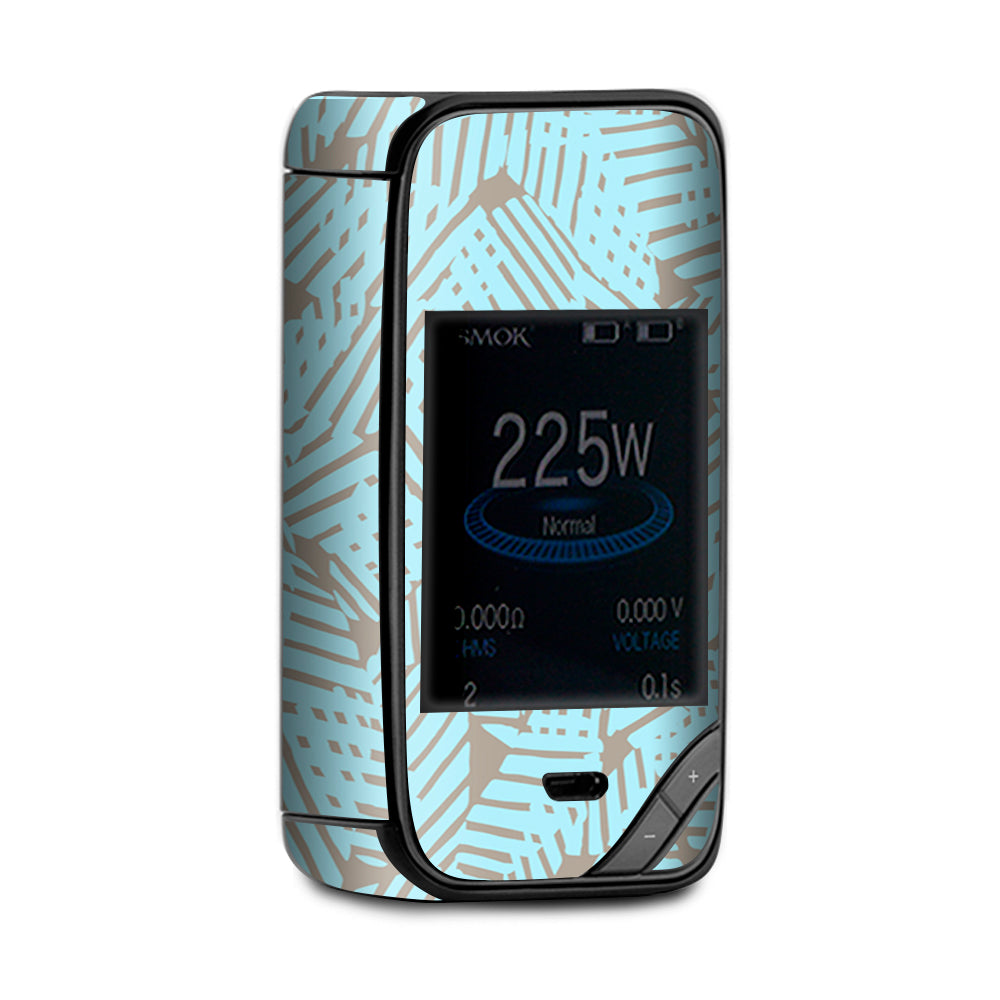  Blue Beige Pattern X-Priv Smok Skin