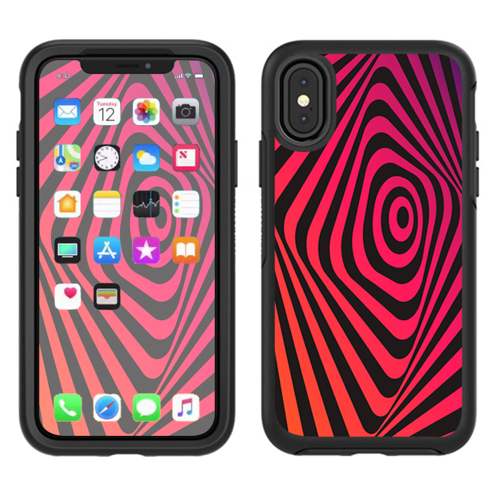  Abstract Movement Trippy Psychedelic Otterbox Defender Apple iPhone X Skin