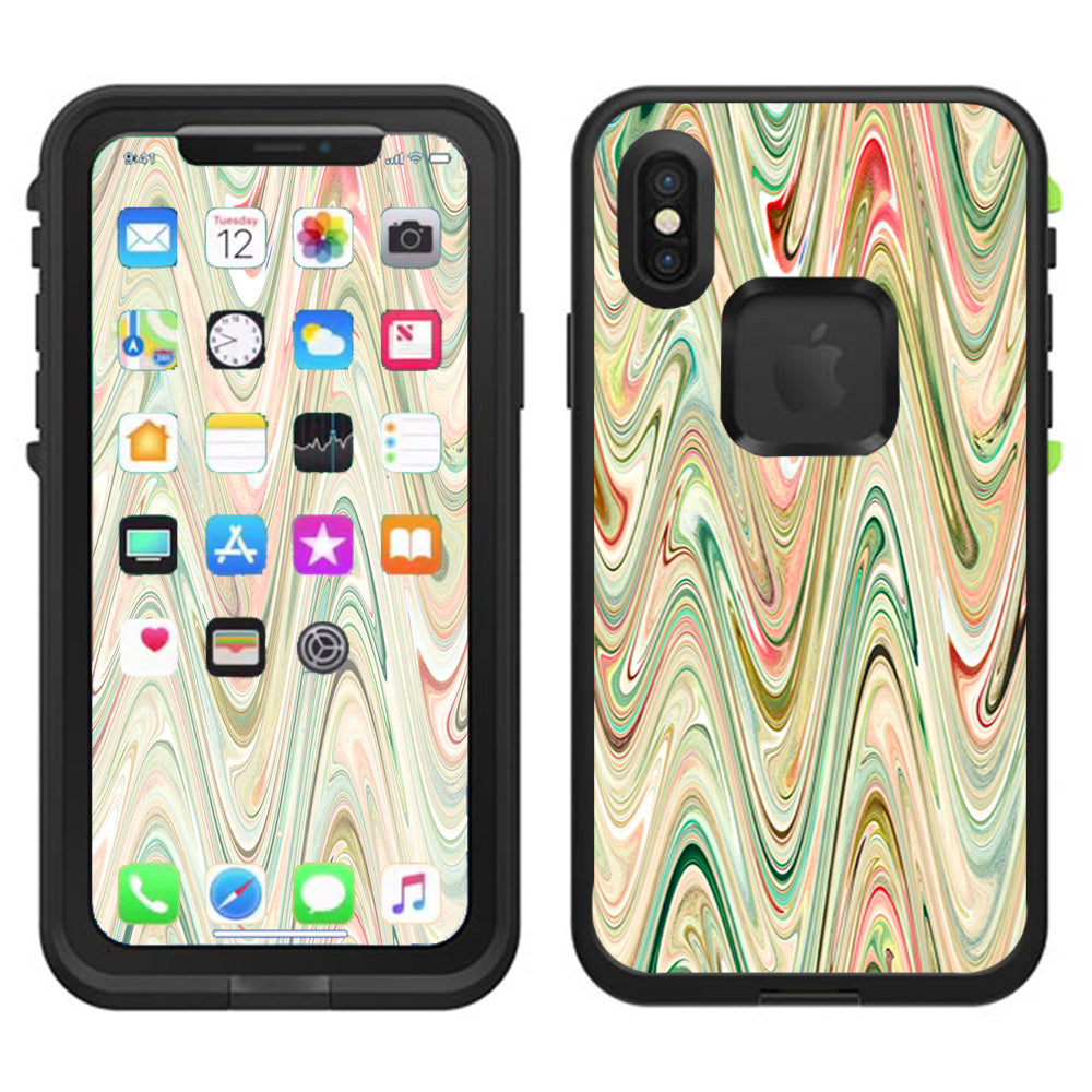  Marble Abstract Motion Lifeproof Fre Case iPhone X Skin