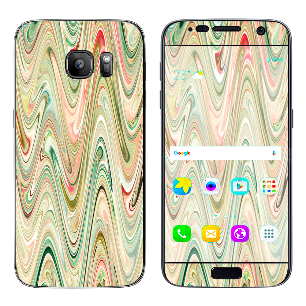  Marble Abstract Motion Samsung Galaxy S7 Skin