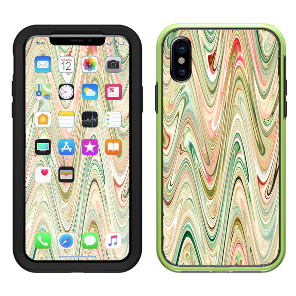  Marble Abstract Motion Lifeproof Slam Case iPhone X Skin