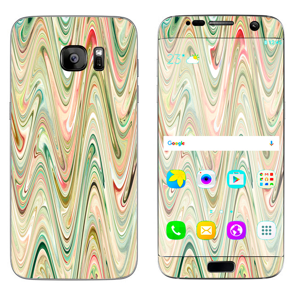  Marble Abstract Motion Samsung Galaxy S7 Edge Skin