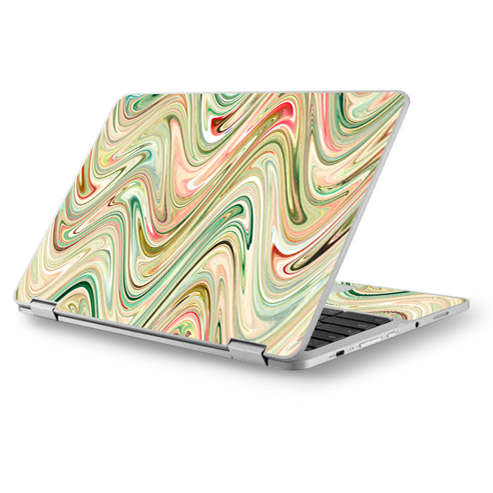  Marble Abstract Motion Asus Chromebook Flip 12.5" Skin