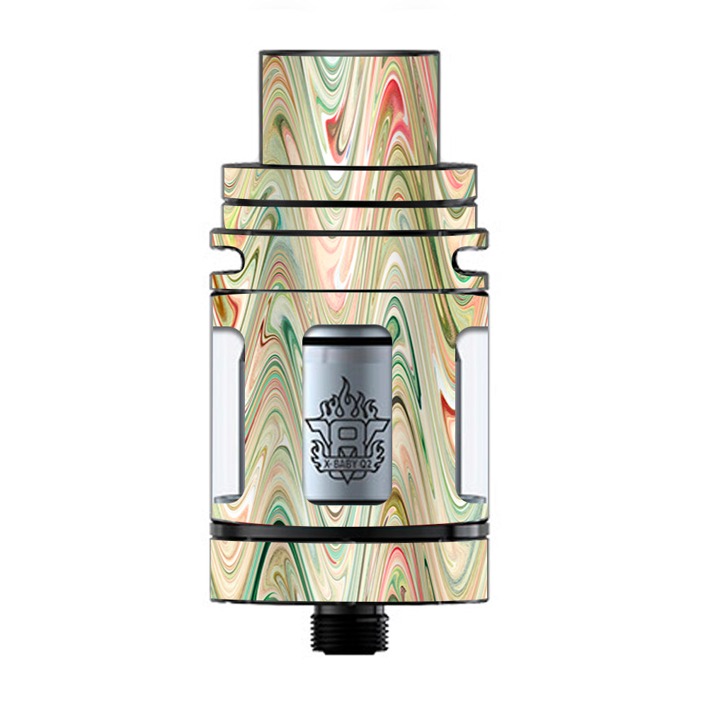  Marble Abstract Motion TFV8 X-baby Tank Smok Skin