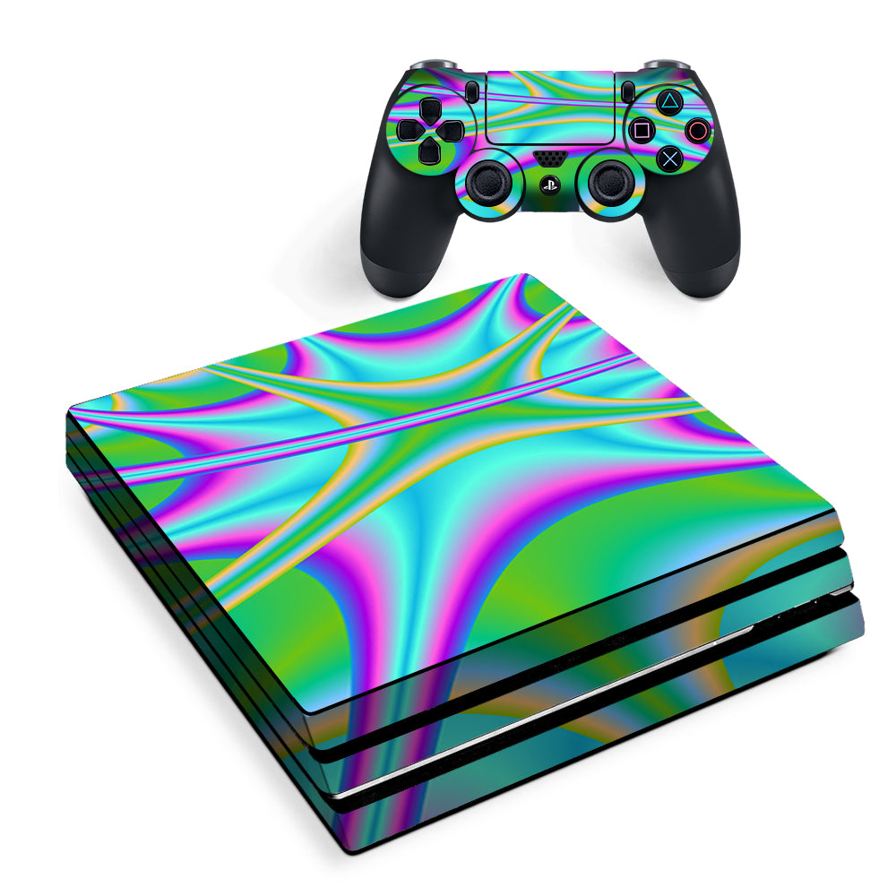 Multi Swirl Marble Granite Sony PS4 Pro Skin