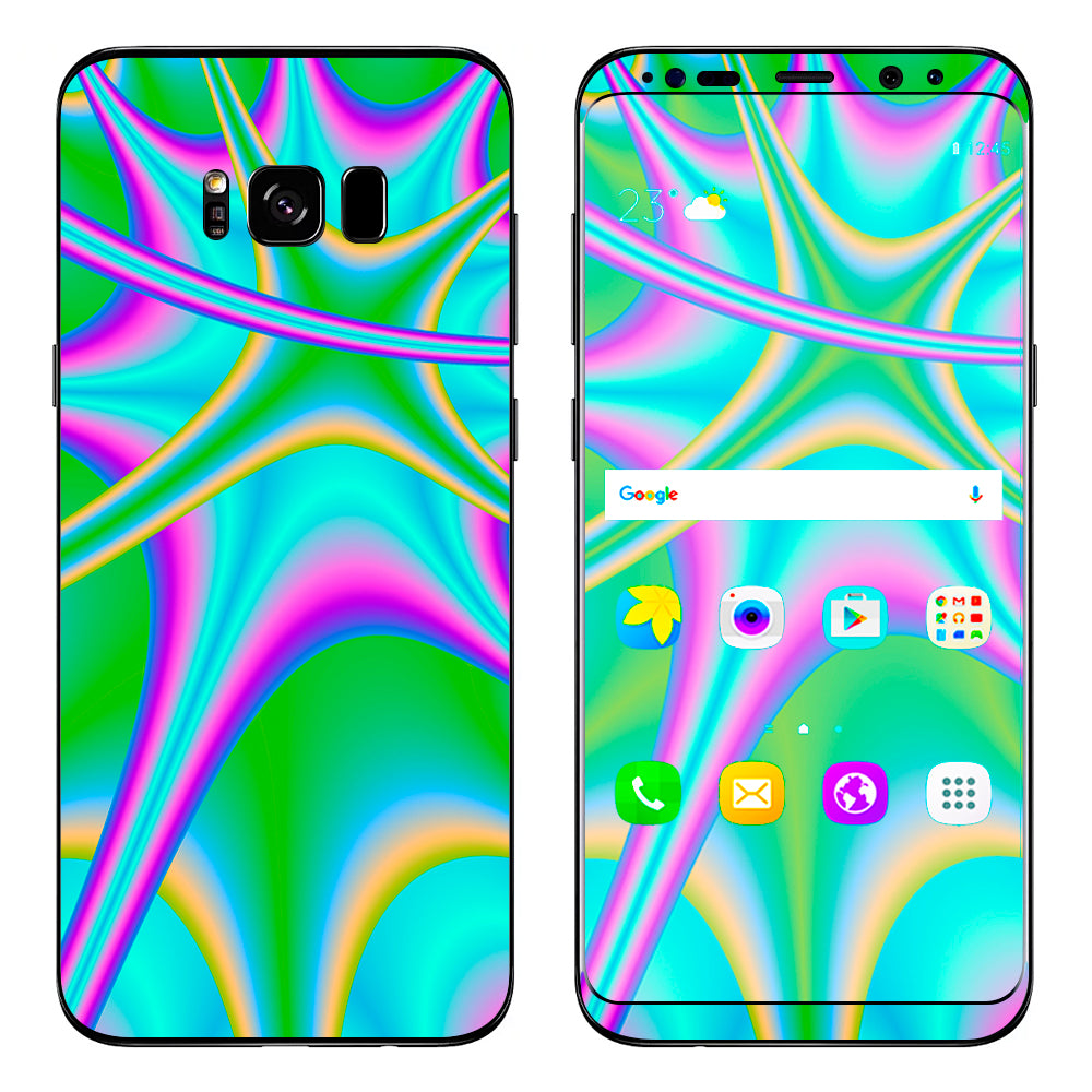  Multi Swirl Marble Granite Samsung Galaxy S8 Skin