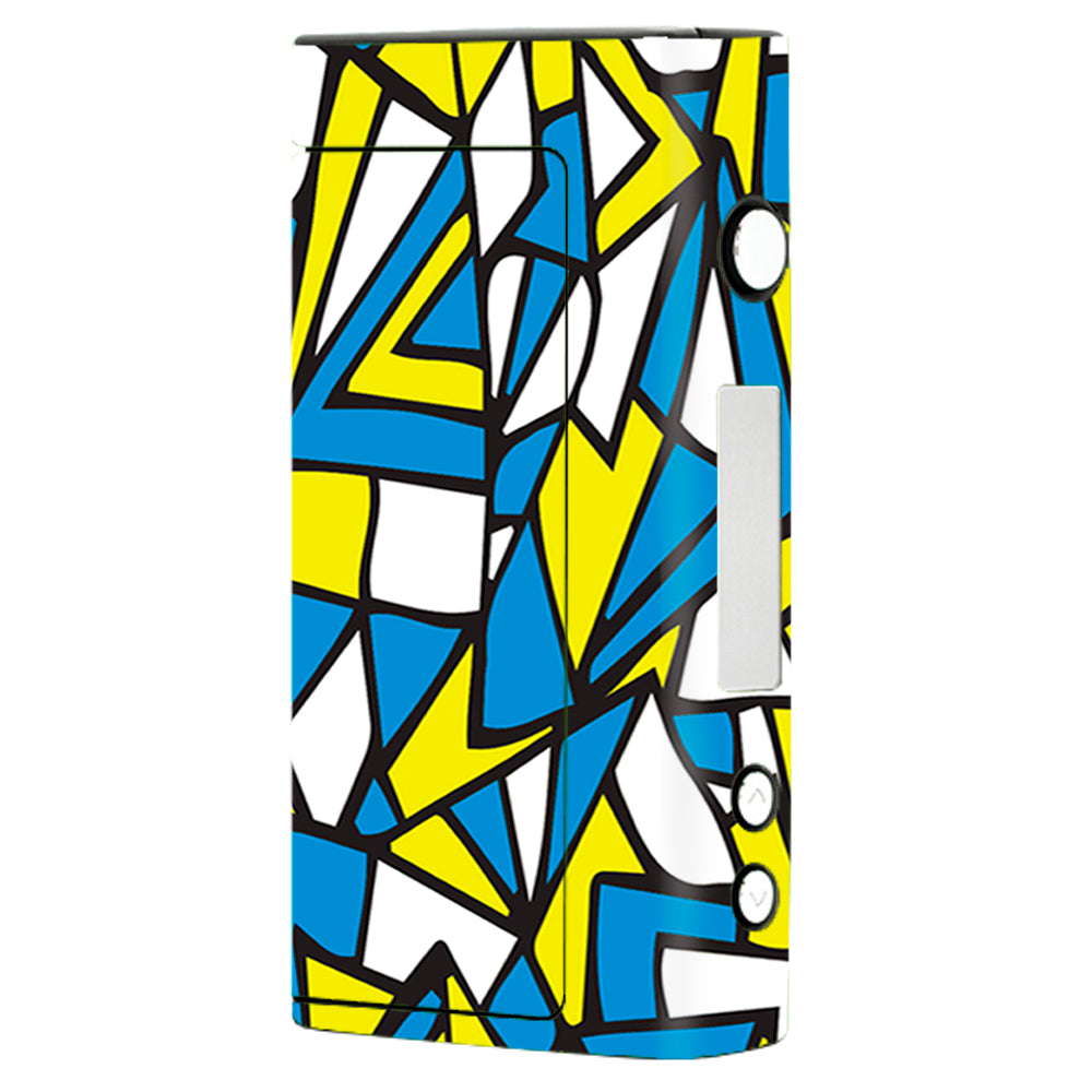  Stained Glass Abstract Blue Yellow Sigelei Fuchai 200W Skin