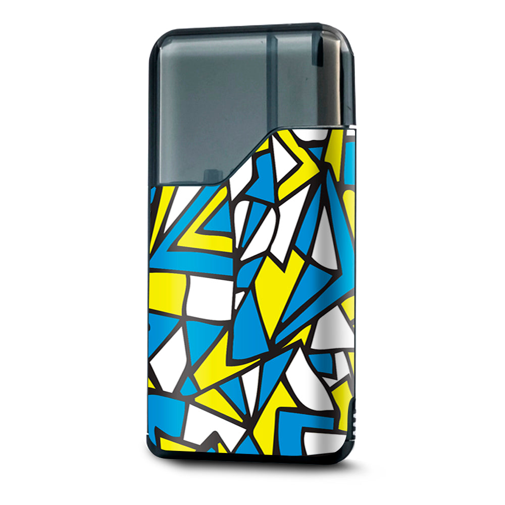 Stained Glass Abstract Blue Yellow Suorin Air Skin