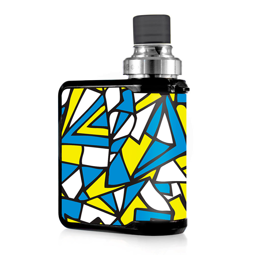  Stained Glass Abstract Blue Yellow Mvape Mi-One Skin