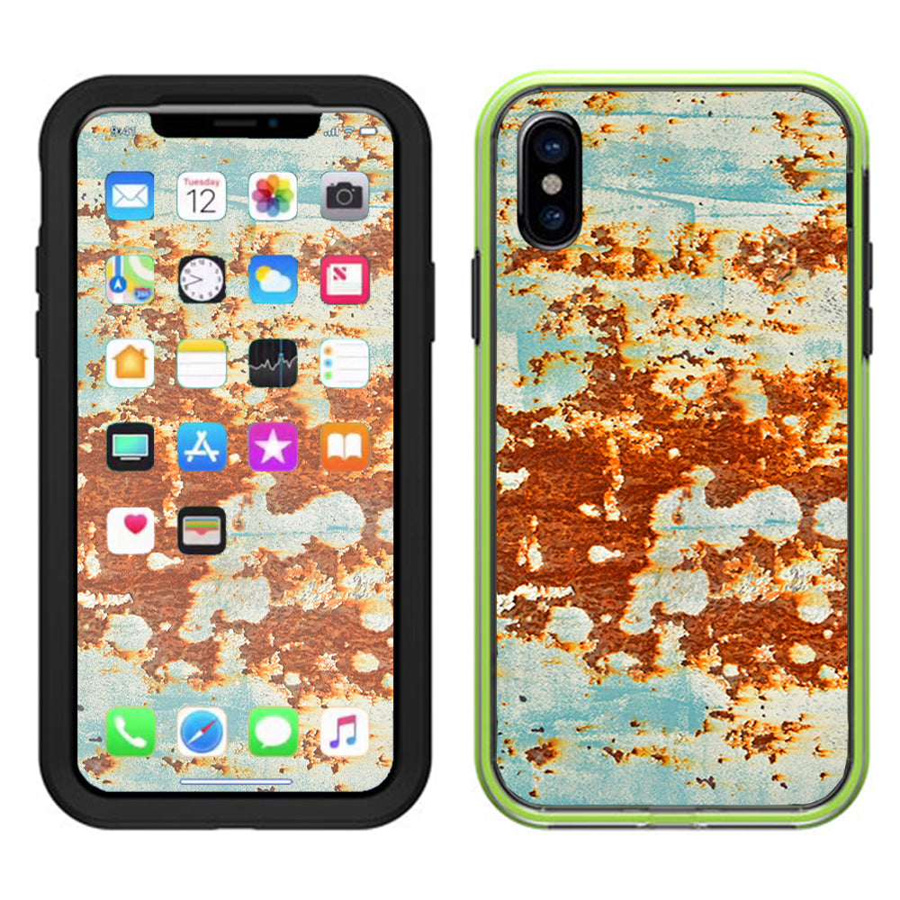  Rust Panel Metal Panel Lifeproof Slam Case iPhone X Skin