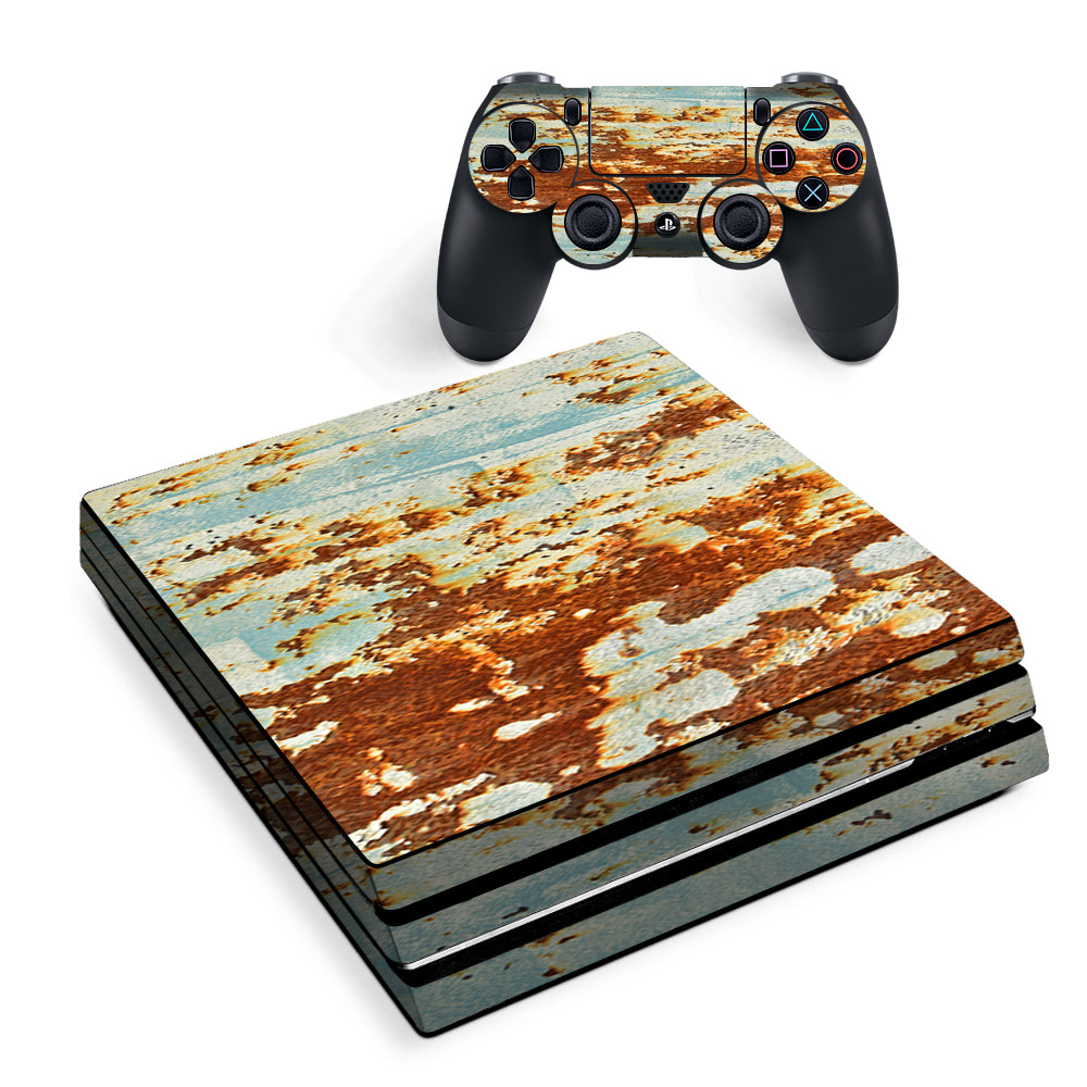 Rust Panel Metal Panel Sony PS4 Pro Skin