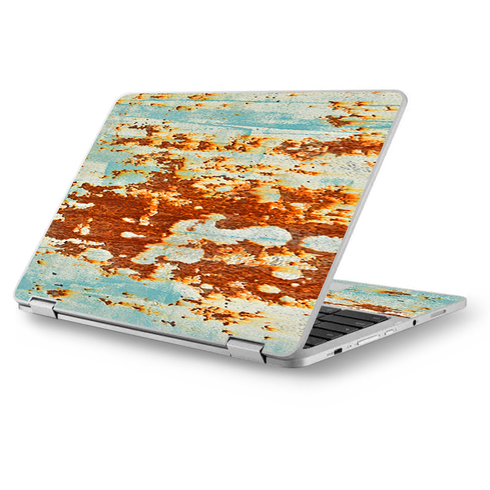  Rust Panel Metal Panel Asus Chromebook Flip 12.5" Skin